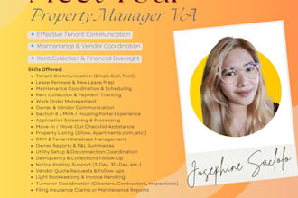be your virtual assistant for property management tasks