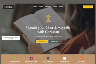build responsive church website gospel crusade website church ministry website