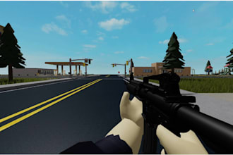 develop roblox shooting game, fps mutiplayer roblox game, tycoon,rpg game,ui,gui