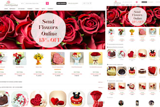 flower shopify store floral store florist website flower website flower store