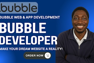 develop your bubble io app, website, mvp, saas, API or web app