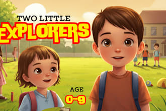 illustrate and design kids books, children story book, picture book