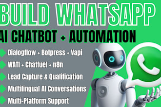 build whatsapp ai chatbot n8n automation vapi botpress dialogflow wati chatfuel