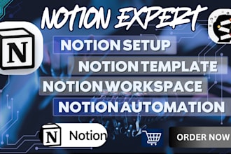 build notion templates, custom notion dashboard workspace setup by notion expert