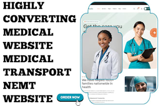 design converting medical website medical transportation website nemt website