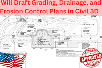 draft grading, drainage, stormwater, erosion control plans in civil 3d