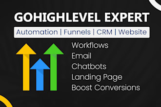 be your gohighlevel expert gohighlevel funnel setup gohighlevel automation setup