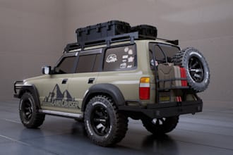 model toyota land crusher, military car,truck,jeep rendering and cad 3d printing
