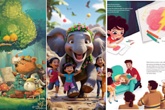 do children book, amazon, ingramspark, interior book formatting  and KDP layout