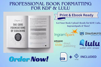 do book formatting for amazon kdp lulu ingramspark children book