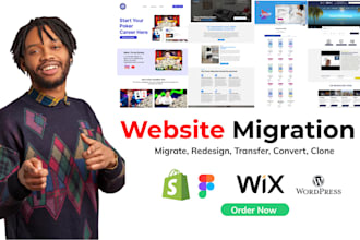 migrate any website to wix, shopify to wix, wordpress to wix, wix to wordpress