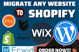 squarespace godaddy wix redesign carrd website shopify bigcommerce ecwid store