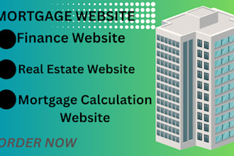build mortgage website, real estate website, mortgage calculator website