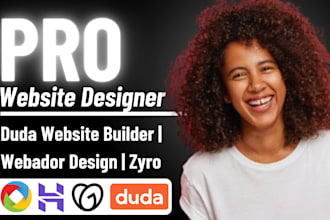 design redesign duda website webador website design zyro website tilda website