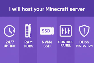 host your minecraft server with 24 7 uptime