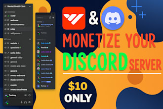 setup paid discord server with whop, nft, crypto discord, gaming discord in 24hr