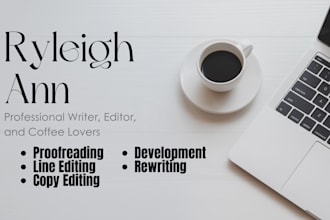 proofread and rewrite any text from articles to completed novels