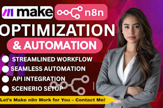 make com automation, n8n automation, n8n ai agent, make n8n workflow, n8n expert