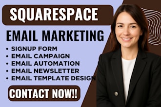 do squarespace campaign form connection popup email automation bookin automation