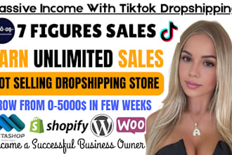setup your 7 figure tiktok shop and manage affiliate marketing for your products