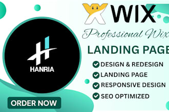 create wix landing page, wix website design, wix redesign, wix studio, editor