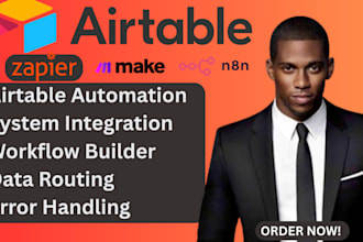 integrate and automate airtable with zapier, make, n8n, pabbly connect