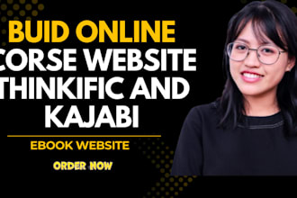do online course website kajabi thinkific website podia teachable website