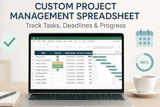 create a custom project management spreadsheet for task tracking in excel
