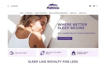 build mattress shopify store blanket ecommerce website duvets bedding set store