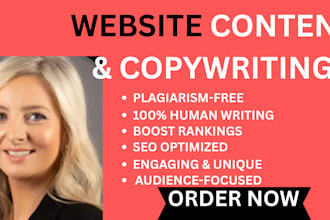 be your SEO website content writer for website copywriting