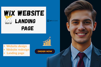 wix landing page design for leads, sales high converting, mobile friendly