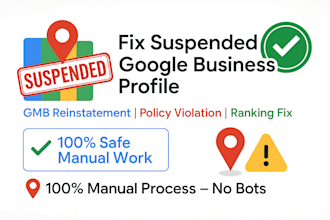 reinstate suspended or disabled google business profile and fix issues