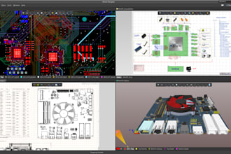 design professional pcb schematic and layout in altium, eagle, kicad, or proteus