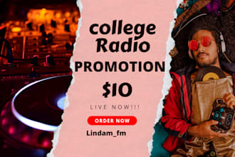 airplay your spotify music 5x on 10k intl college radio stations