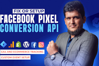 setup facebook pixel conversion API server side tracking and ga4