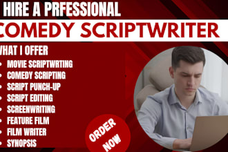 proofread edit revamp rewrite comedy script stand up comedy hilarious comedy
