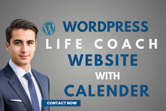 us wordpress life coach website with calendar, US wordpress divi website, divi