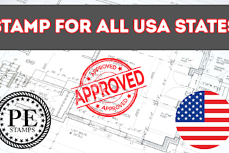 draw and stamp architectural and engineering permit drawing for all USA states