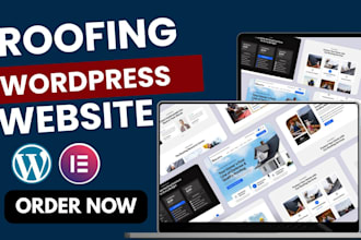design roofing website construction website plumbing website