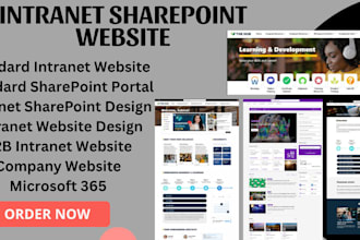 design sharepoint website intranet or extranet website for company or organizati