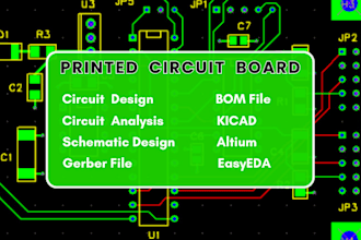 do pcb layout schematic design, pcb assembly, circuit design bom files