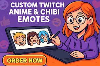 do custom twitch anime chibi emotes anime emotes sub badges