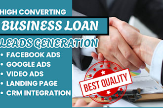 business loan leads startup loan leads facebook ads google ads video ads