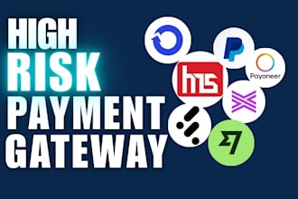 setup high risk payment gateway  3d, 2d payment processor payment integration