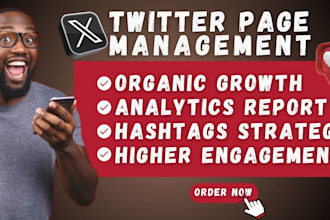 organic x twitter promotion x management