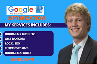 setup, reinstate suspended gmb, optimize gmb ranking, google my business