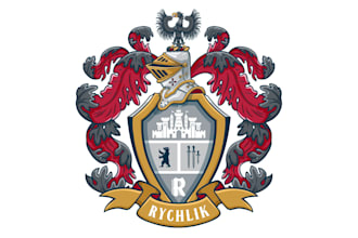 design luxury heraldic, coat of arms logo