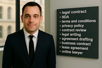 draft legal contracts purchase lease agreements review documents and policies