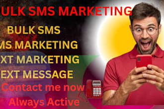 send out bulk sms blast text message sms marketing to your targeted country