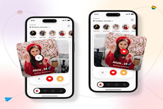 develop dating app, tinder clone app, social media app, onlyfans app, chat app